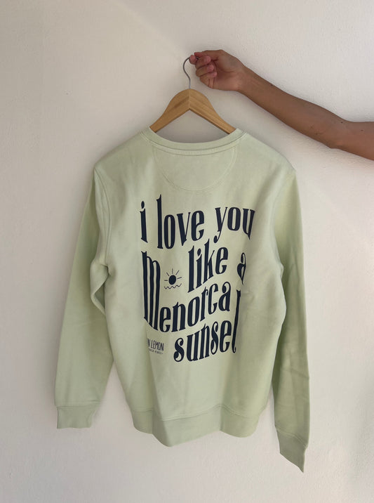 SUDADERA OVERSIZE MINT SUNSET